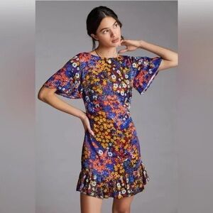 Anthropologie Multicolor Floral Dress Size 24